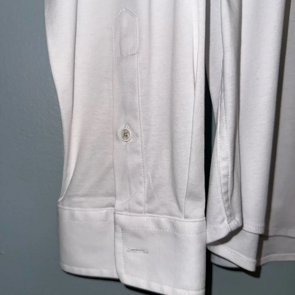 Men’s Butter Cloth White Button Down Long Sleeve Cotton Shirt XL - Picture 4 of 7